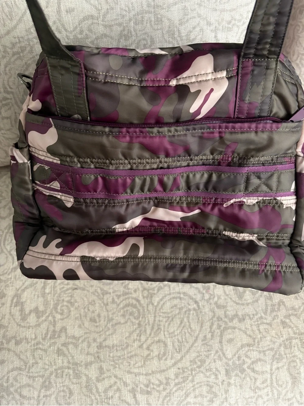 lug Purple Camo Quilted Tote